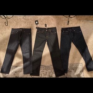 3 Brand New Obey Juvee Jeans 30 X 27